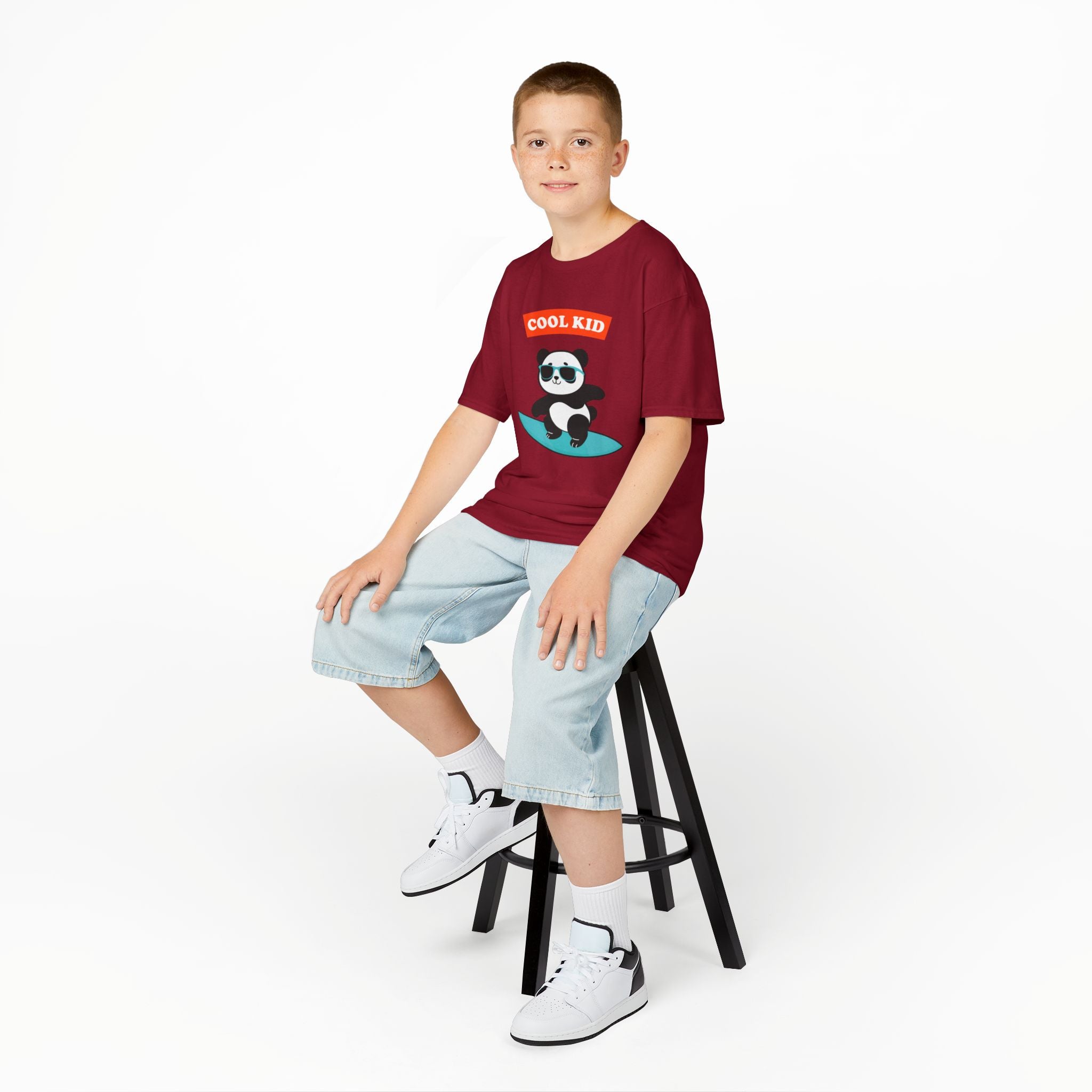 Cool Surfer Panda Kid Tee