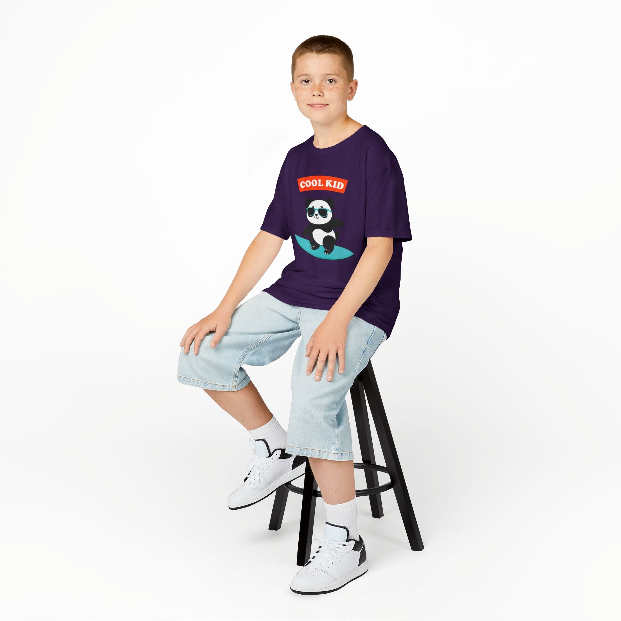 Cool Surfer Panda Kid Tee