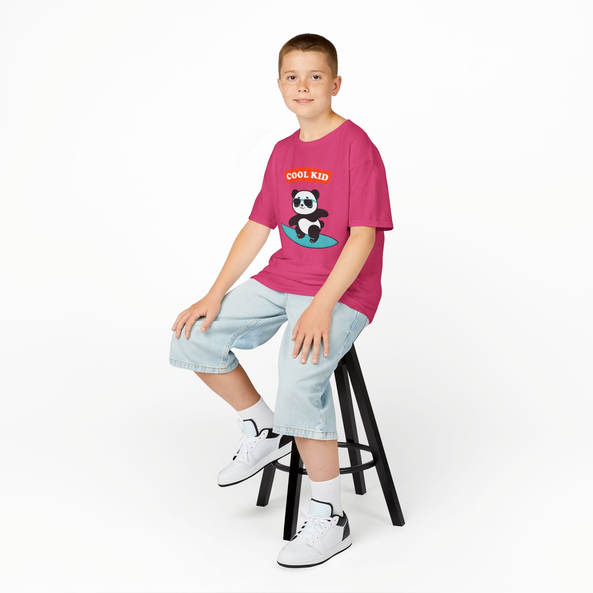 Cool Surfer Panda Kid Tee