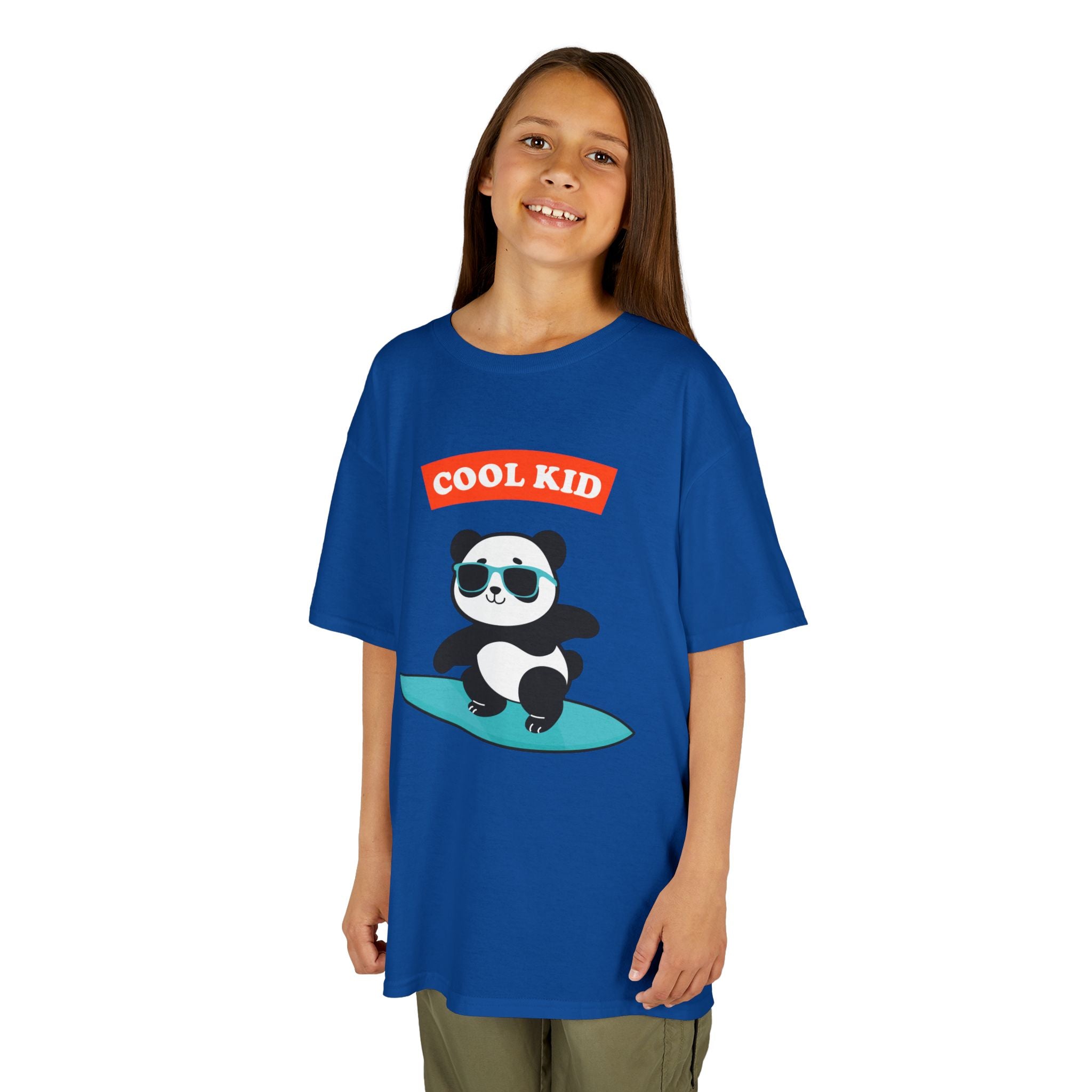 Cool Surfer Panda Kid Tee