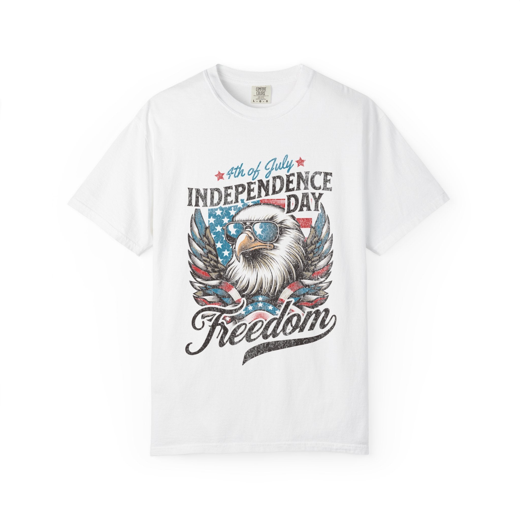 4th Of July Eagle Crewneck Tee
