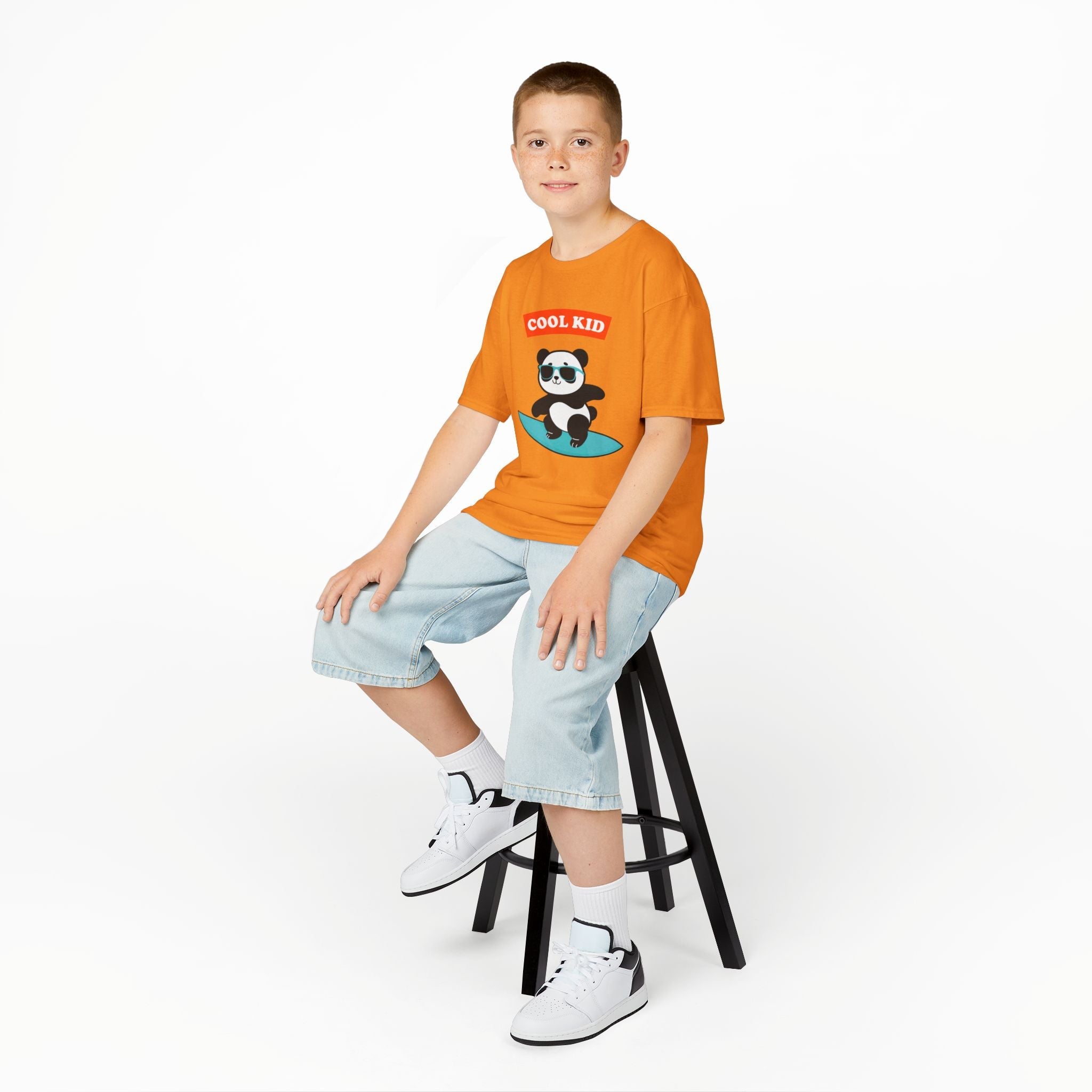 Cool Surfer Panda Kid Tee