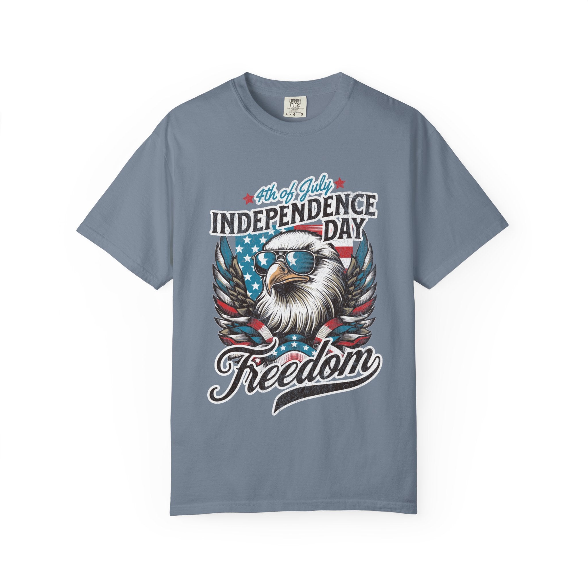 4th Of July Eagle Crewneck Tee